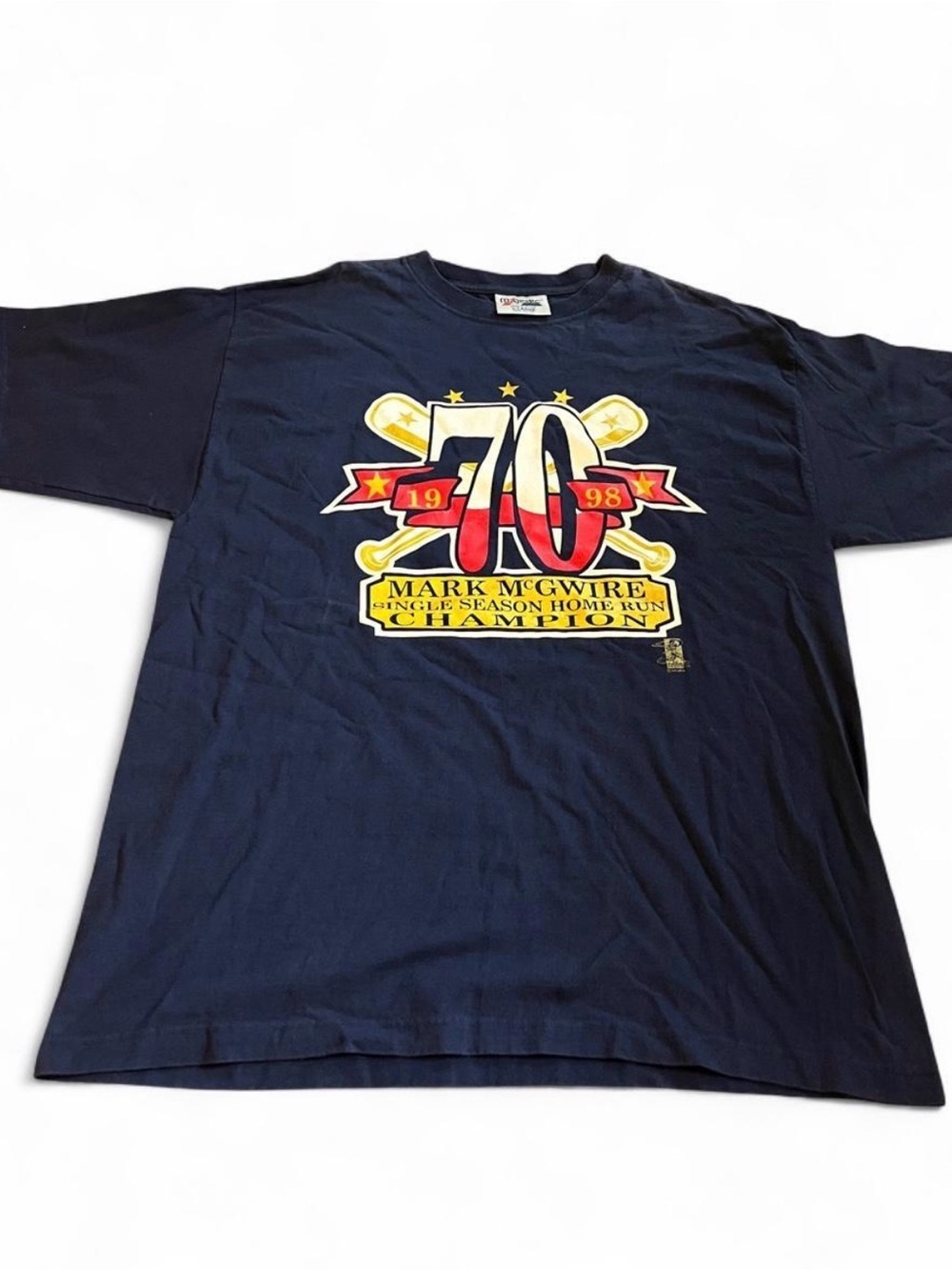 Vintage Men’s 90’s 1998 Mark McGwire MLB 70 Home Run T-Shirt Size XL
